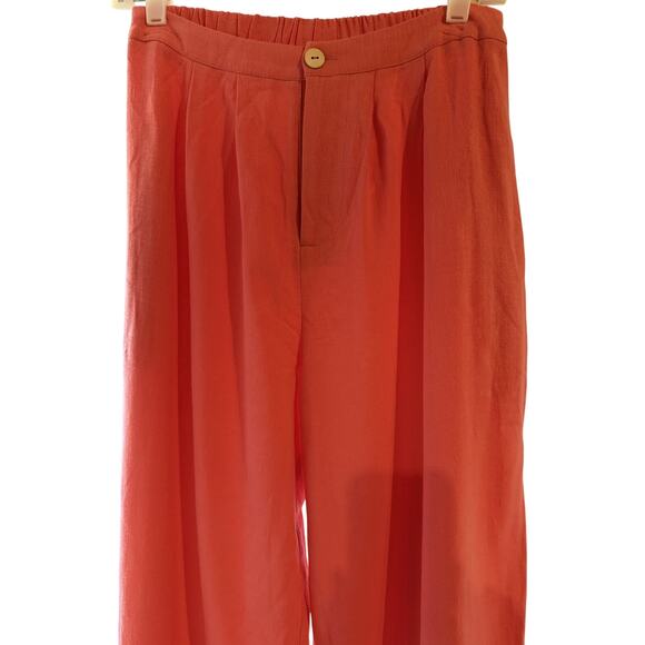 Sadie & Sage Peach Wide Leg Pants - Picture 2 of 6